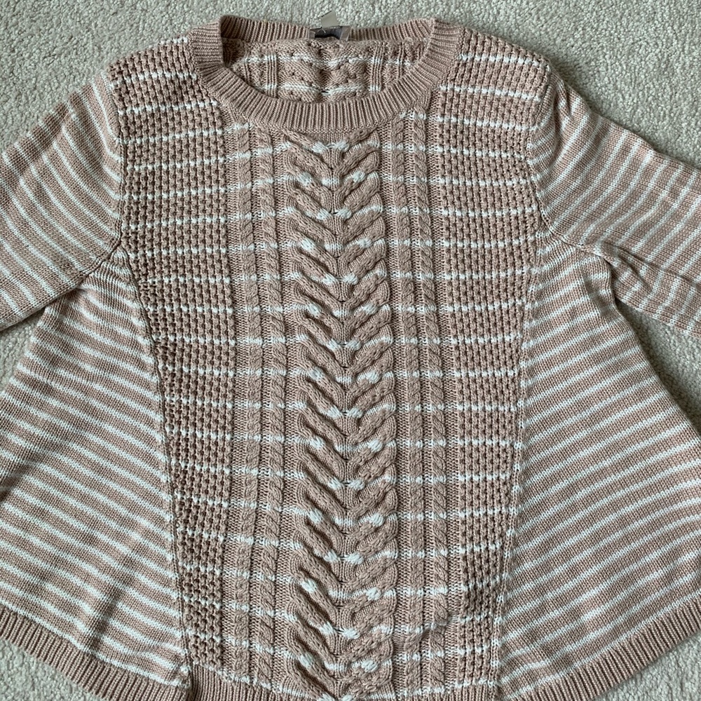 Beige striped sweater